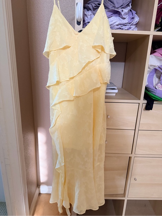 wild fable Dresses & Skirts - wild fable Light Yellow Ruffle Slip Maxi Dress